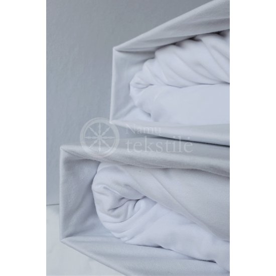 Jersey fitted sheet (white)
